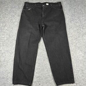 VTG Levi's Black 550 Orange Tab Relaxed Tapered Leg Jeans Made in USA W42 L30